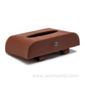 Portable Visor Tissue Holder PU Leather Tissue Box